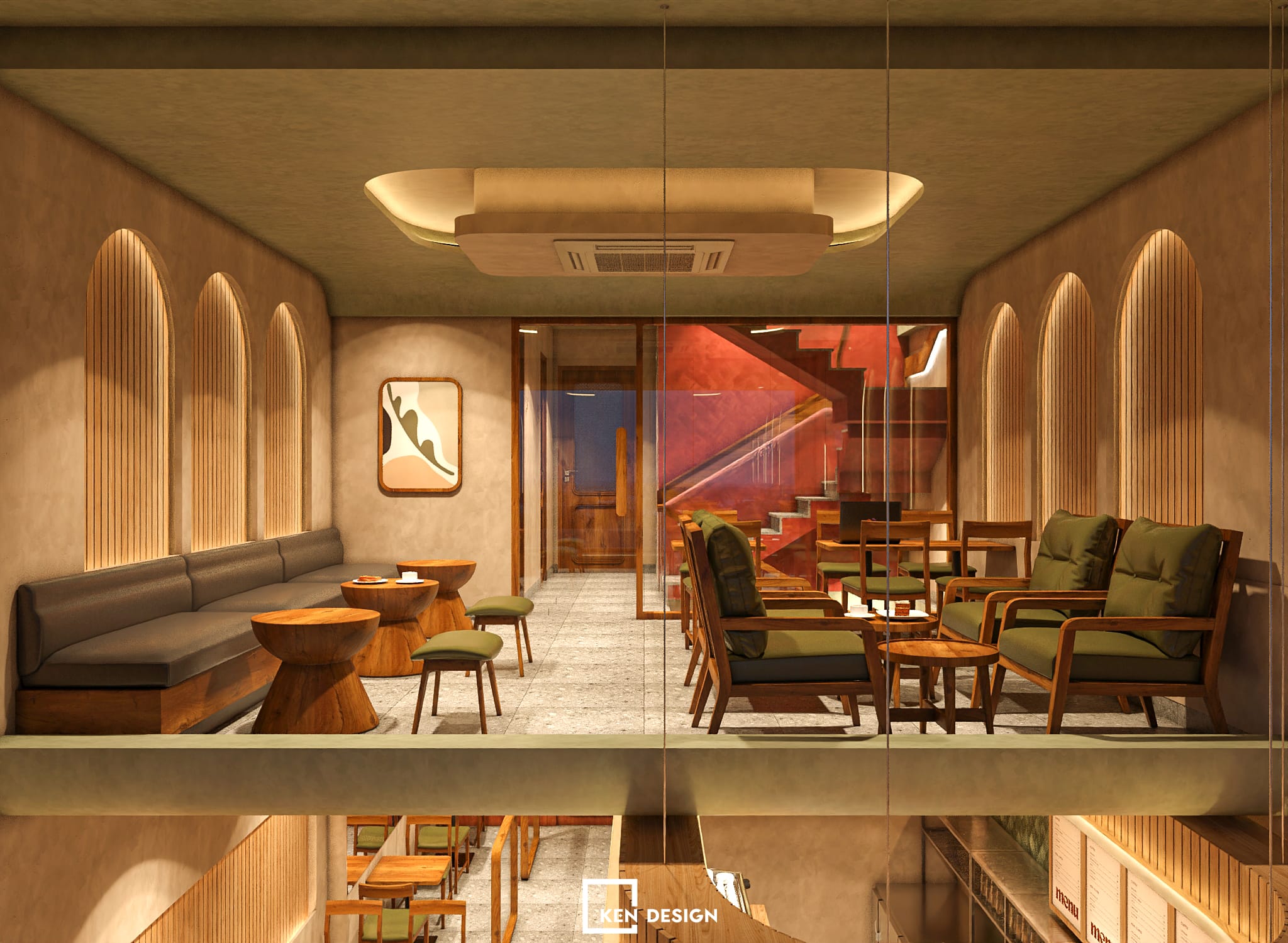 Thiết kế quán Win Lucky coffee & tea